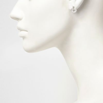 Love Luli silver-plated drop stud earrings